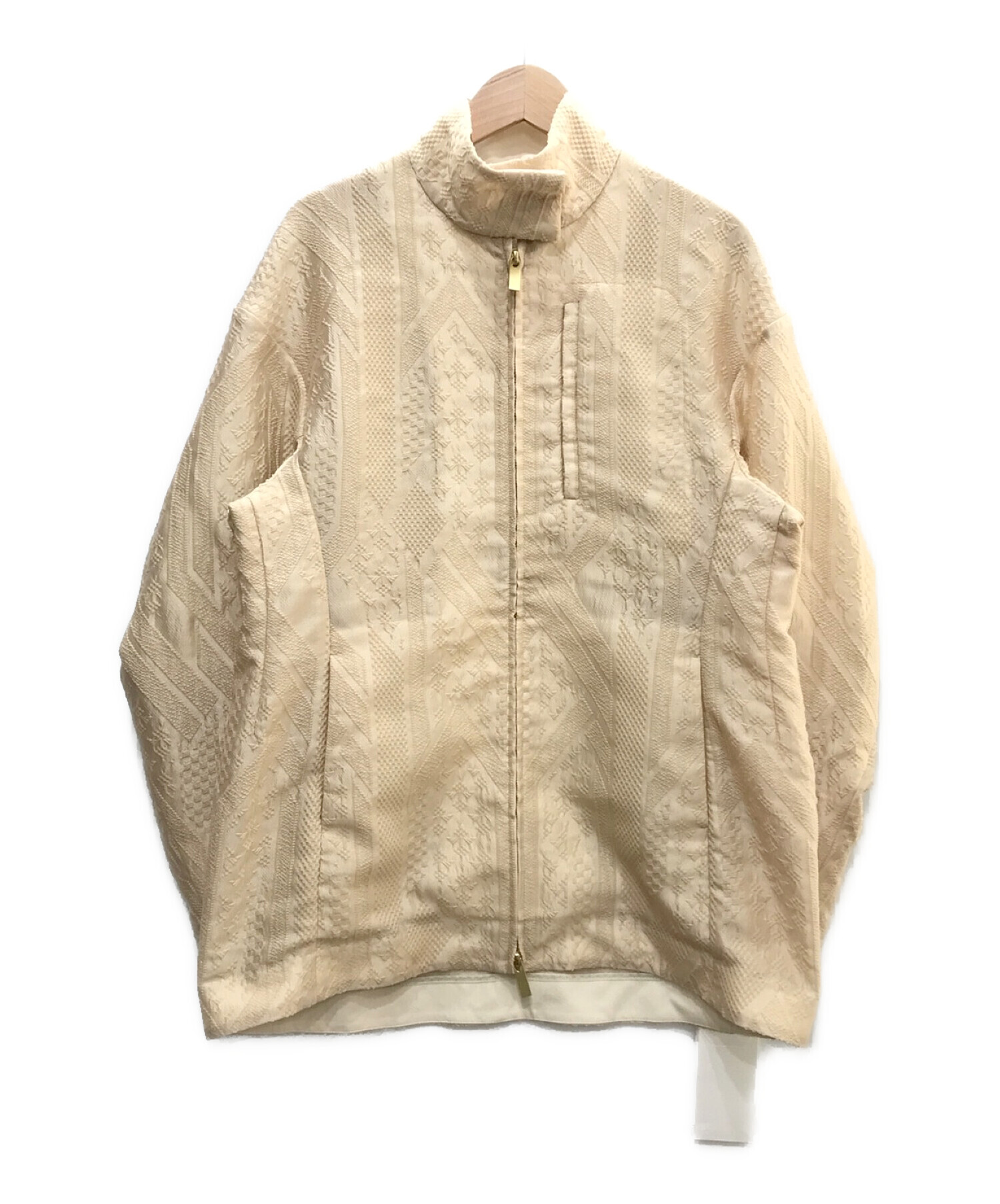 Mame Kurogouchi (マメクロゴウチ) Traditional Pattern Jacquard Blouson ベージュ サイズ:1