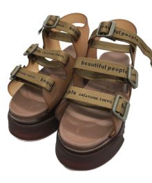 beautiful people x UNITED TOKYO（ビューティフルピープル×ユナイテッドトウキョウ）の古着「COLLABORATION SANDAL」｜ブラウン