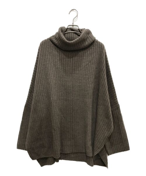 EVERYDAY I LIKE.（エヴリデイ アイ ライク）EVERYDAY I LIKE. (エヴリデイ アイ ライク) Oversized rib タートルネックプルオーバー ブラウン サイズ:Freeの古着・服飾アイテム