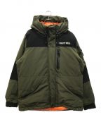 Schottショット）の古着「2TONE SNORKEL DOWN PARKA/ツートーン シュノーケル ダウンパーカー」｜オリーブ