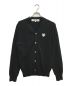 PLAY COMME des GARCONS（プレイ コムデギャルソン）の古着「PLAY White Heart Mens Cardigan」｜ブラック