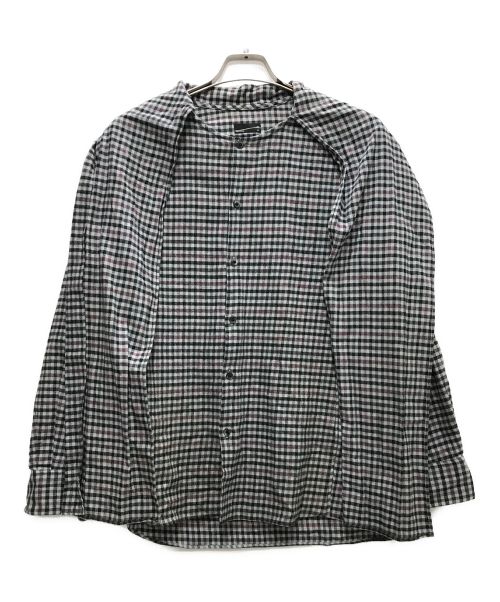 LAD MUSICIAN（ラッドミュージシャン）LAD MUSICIAN (ラッドミュージシャン) BOW COLLAR SHIRT グレー サイズ:42の古着・服飾アイテム