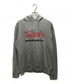 F.C.R.B. × Coca Colaエフシーレアルブリストル × コカコーラ）の古着「MIRROR LOGO HOODIE」｜グレー