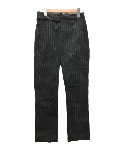 DELADA（デラダ）DELADA (デラダ) DE RAW EDGED RIPPED WAISTBELT SLIM TROUSERS ブラック サイズ:38の古着・服飾アイテム