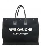 Saint Laurent Parisサンローランパリ）の古着「RIVE GAUCHE TOTE BAG」｜ブラック