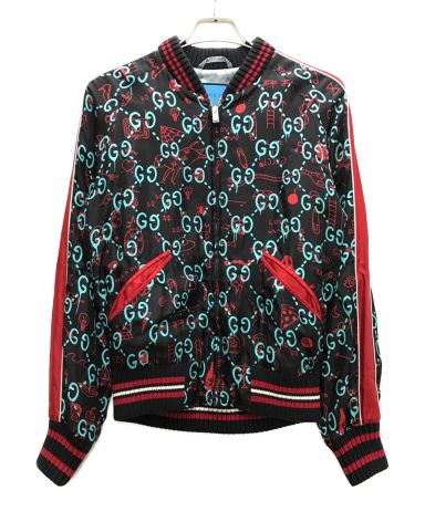 【中古・古着通販】GUCCI (グッチ) GGゴースト シルクスカジャン