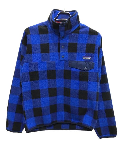 Patagonia（パタゴニア）Patagonia (パタゴニア) ライトウェイト シンチラ スナップT ブルー×ブラック サイズ:XSの古着・服飾アイテム