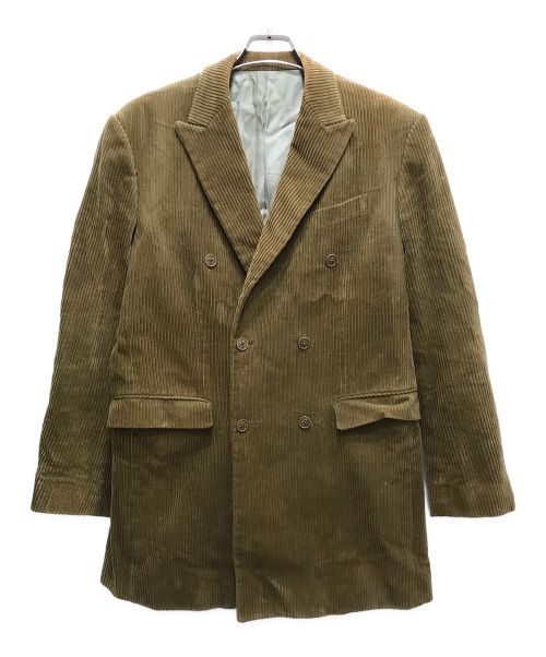 MISTERGENTLEMAN（ミスタージェントルマン）MISTERGENTLEMAN (ミスタージェントルマン) CORDUROY MODERN DOUBLE JACKET ベージュ サイズ:Mの古着・服飾アイテム