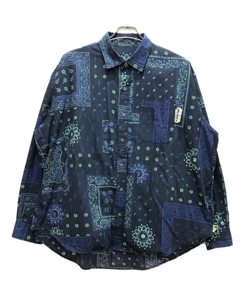 SSZ（エスエスズィー）SSZ (エスエスズィー) PAISLEY PAISLEY SHIRT ネイビー サイズ:Sの古着・服飾アイテム