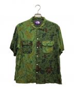 THE NORTHFACE PURPLELABELザ・ノースフェイス パープルレーベル）の古着「Aloha Print H/S Shirt/アロハシャツ/レーヨンシャツ」｜オリーブ