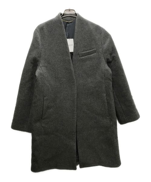 L'appartement（アパルトモン）L'appartement (アパルトモン) No Collar Chester Coat グレー サイズ:38 未使用品の古着・服飾アイテム