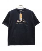 A.P.C.×BEAMS Lightsアーペーセー×ビームスライト）の古着「別注ロゴTシャツ」｜ネイビー