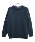 ARAN SWEATER MARKET（アナンセーターマーケット）の古着「【OLD】フィッシャーマンニット」｜ネイビー×グリーン