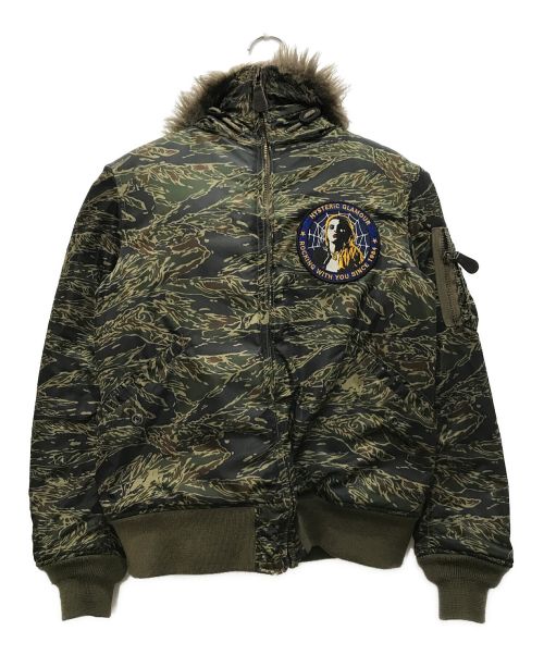 Hysteric Glamour（ヒステリックグラマー）Hysteric Glamour (ヒステリックグラマー) PRIMALOFT エアフォース  フーデッド ジャケット オリーブ サイズ:Mの古着・服飾アイテム