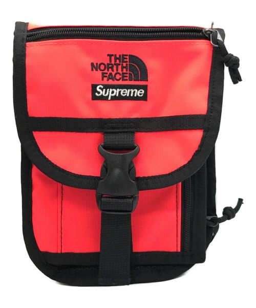 THE NORTH FACE（ザ ノース フェイス）THE NORTH FACE (ザ ノース フェイス) SUPREME (シュプリーム) Utility Pouch レッド×ブラックの古着・服飾アイテム