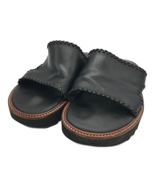 DAIRIKU（ダイリク）DAIRIKU (ダイリク) Hand Stitch Leather Sandal ブラック サイズ:26の古着・服飾アイテム