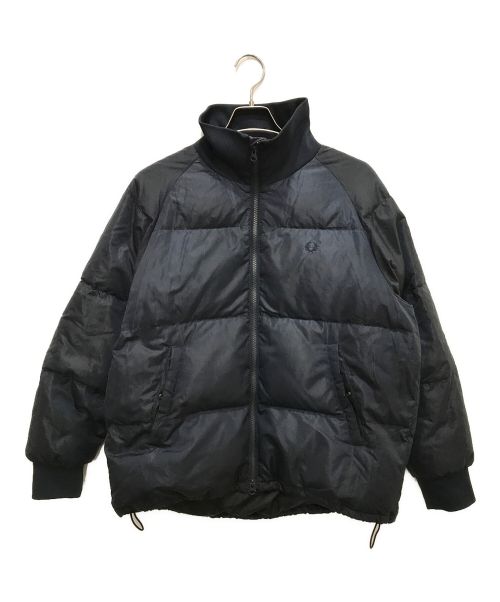 FRED PERRY（フレッドペリー）FRED PERRY (フレッドペリー) Rib Collar Down Jacket ネイビー サイズ:Sの古着・服飾アイテム