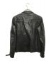 ALL SAINTS (オールセインツ) ゴートレザー ダブルライダースジャケット ブラック サイズ:L：12800円