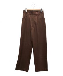 HER LIP TO（ハーリップトゥ）の古着「Super High Waisted Twill Pants」｜ブラウン