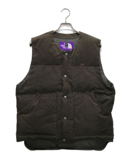 THE NORTHFACE PURPLELABEL（ザ・ノースフェイス パープルレーベル）THE NORTHFACE PURPLELABEL (ザ・ノースフェイス パープルレーベル) Corduroy Down Vest ブラウン サイズ:Sの古着・服飾アイテム