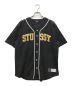 stussy（ステューシー）の古着「MESH BASEBALL TOP」｜ブラック