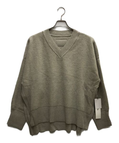 ELE STOLYOF（エレ ストリオフ）ELE STOLYOF (エレ ストリオフ) Wool pile Reversible Knit Pullover ベージュ サイズ:38 未使用品の古着・服飾アイテム