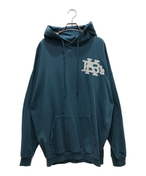 KEBOZ（ケボズ）KEBOZ (ケボズ) EFG LIGHT SWEAT HOODIE/ライトスウェットフーディ ブルー サイズ:Largeの古着・服飾アイテム