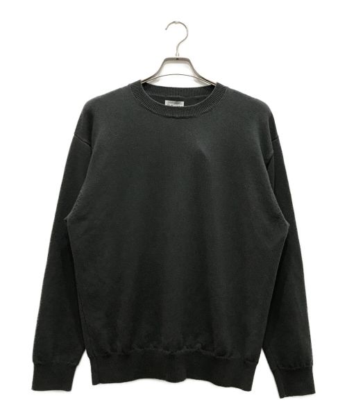 Yonetomi NEW BASIC（ヨネトミニューベーシック）Yonetomi NEW BASIC (ヨネトミニューベーシック) CASHMERE KNIT P/O グレー サイズ:3の古着・服飾アイテム