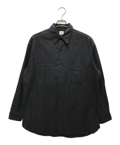 BLURHMS（ブラームス）BLURHMS (ブラームス) Selvage Chambray USN Shirt グレー サイズ:3の古着・服飾アイテム