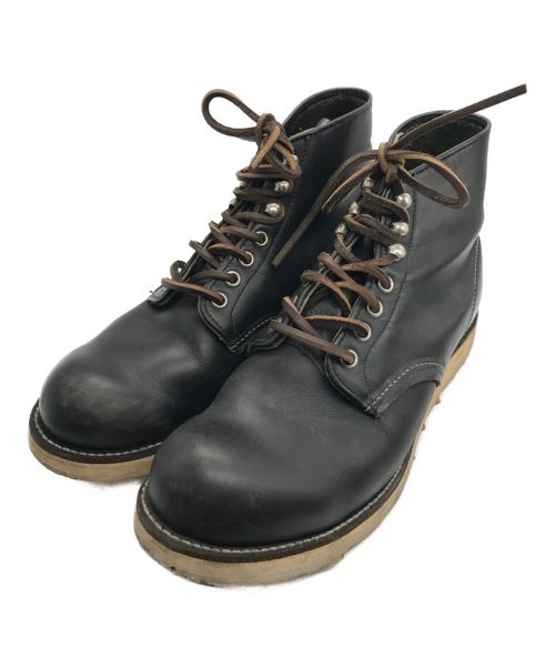 RED WING（レッドウィング）RED WING (レッドウィング) IRISH SETTER 6' ROUND-TOE ブラック サイズ:8 1/2の古着・服飾アイテム