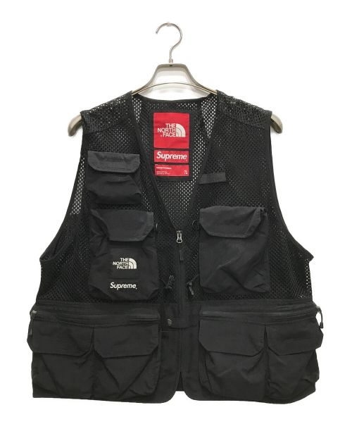 THE NORTH FACE（ザ ノース フェイス）THE NORTH FACE (ザ ノース フェイス) SUPREME (シュプリーム) Cargo Vest ブラック サイズ:XLの古着・服飾アイテム