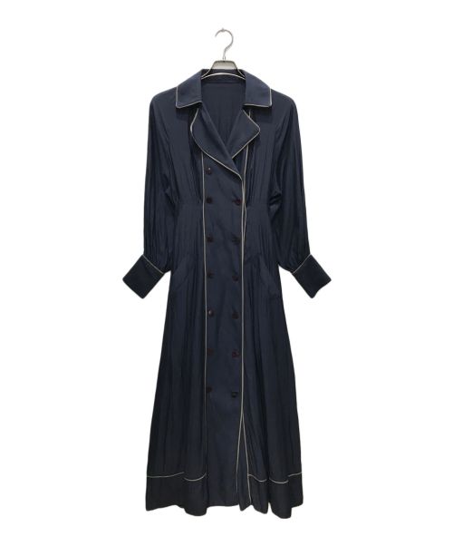 Ameri（アメリ）Ameri (アメリ) LOOSE TRENCH LIKE DRESS/ルーズトレンチライクドレス ネイビー サイズ:Mの古着・服飾アイテム