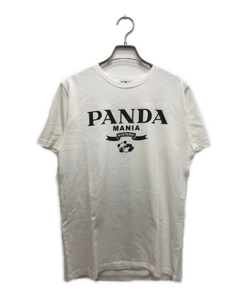 Hysteric Glamour（ヒステリックグラマー）Hysteric Glamour (ヒステリックグラマー) T.NOGUCHI PANDA MANIA プリント Tシャツ ホワイト サイズ:S 未使用品の古着・服飾アイテム