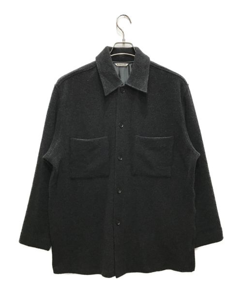 AURALEE（オーラリー）AURALEE (オーラリー) CASHMERE WOOL BRUSHED JERSEY BIG SHIRTS グレー サイズ:SIZE4の古着・服飾アイテム