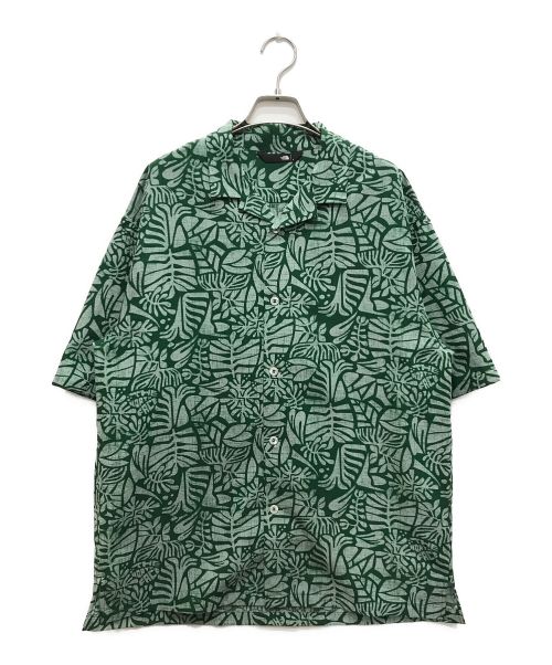 THE NORTH FACE（ザ ノース フェイス）THE NORTH FACE (ザ ノース フェイス) ショートスリーブアロハベントシャツ S/S Aloha Vent Shirt グリーン サイズ:Lの古着・服飾アイテム