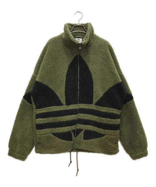 adidas Originals（アディダスオリジナル）adidas Originals (アディダスオリジナル) SHERPA JACKET FOCUS/シェルパ ジャケット フォーカス オリーブ サイズ:XLの古着・服飾アイテム