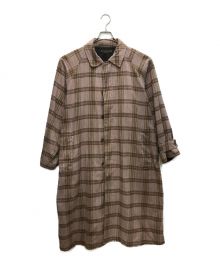 flagstuff（フラグスタフ）の古着「ORIGINAL CHECK LONG COAT」｜パープル