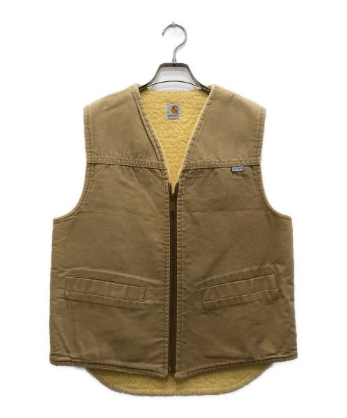 CarHartt（カーハート）CarHartt (カーハート) USA製80-90年代ダックベスト ベージュ サイズ:MEDの古着・服飾アイテム