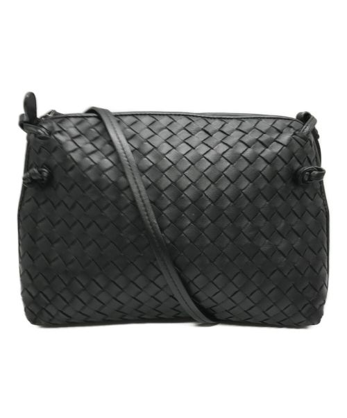 BOTTEGA VENETA（ボッテガベネタ）BOTTEGA VENETA (ボッテガベネタ) イントレチャート ノディーニバッグ ブラックの古着・服飾アイテム