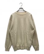 Yonetomi NEW BASICヨネトミニューベーシック）の古着「RIGID CASHMERE SWEATER/リジッドカシミヤセーター」｜ベージュ