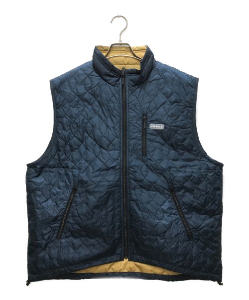 KEBOZ（ケボズ）KEBOZ (ケボズ) NANGA (ナンガ) REVERSIBLE DOWN VEST ネイビーベージュ サイズ:Lの古着・服飾アイテム