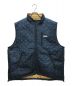 KEBOZ（ケボズ）の古着「REVERSIBLE DOWN VEST」｜ネイビーベージュ