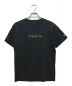 New Era（ニューエラ）の古着「METALLIC GOLD SIGNATURE SS TEE」｜ブラック