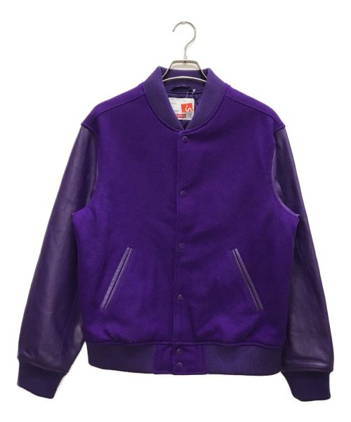 SUPREME（シュプリーム）SUPREME (シュプリーム) Motion Logo Varsity Jacket パープル サイズ:Mの古着・服飾アイテム