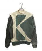 KITHキス）の古着「Initial K Mock Neck Sweatshirt」｜グリーン