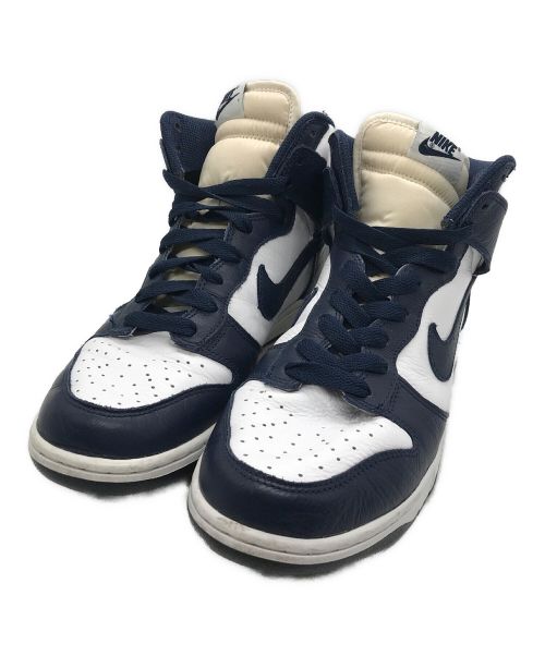 NIKE（ナイキ）NIKE (ナイキ) DUNK HI RETRO QS ホワイト×ネイビー サイズ:27cmの古着・服飾アイテム