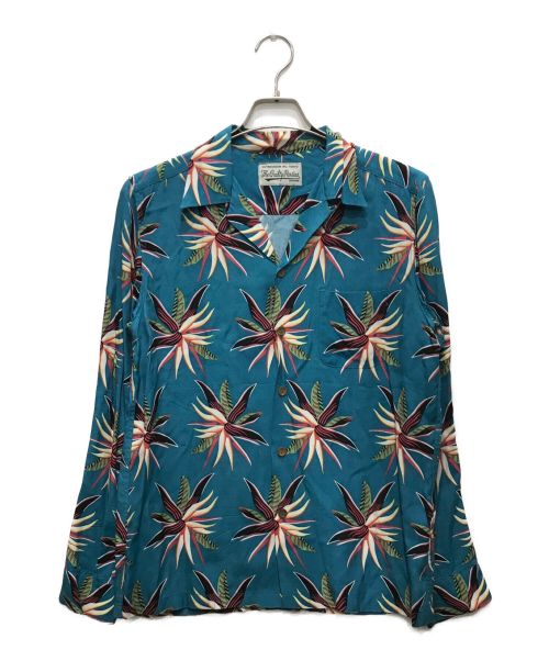 WACKO MARIA（ワコマリア）WACKO MARIA (ワコマリア) LS TROPICAL FLOWER ALOHA SHIRTS ブルー サイズ:Lの古着・服飾アイテム