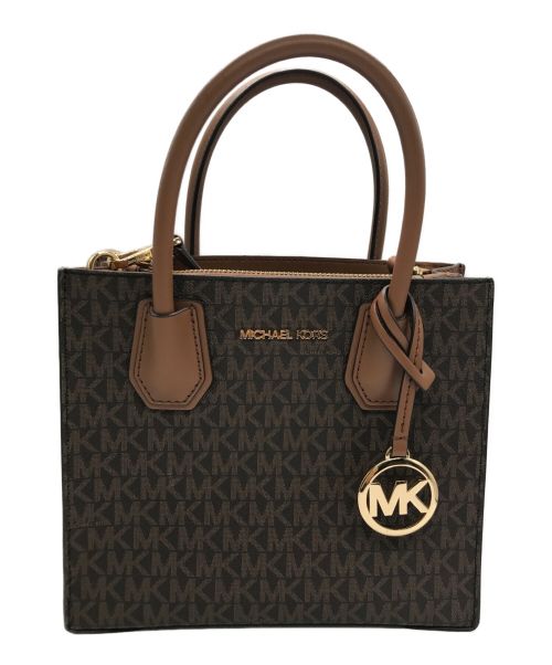 MICHAEL KORS（マイケルコース）MICHAEL KORS (マイケルコース) MERCER MD MESSENGER ブラウンの古着・服飾アイテム