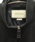 中古・古着 GUCCI (グッチ) Oversize Technical Jersey Jacket ブラック×ベージュ サイズ:Ｍ：64800円