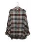 Graphpaper（グラフペーパー）の古着「Viscose Check Oversized B.D. Shirt」｜レッド